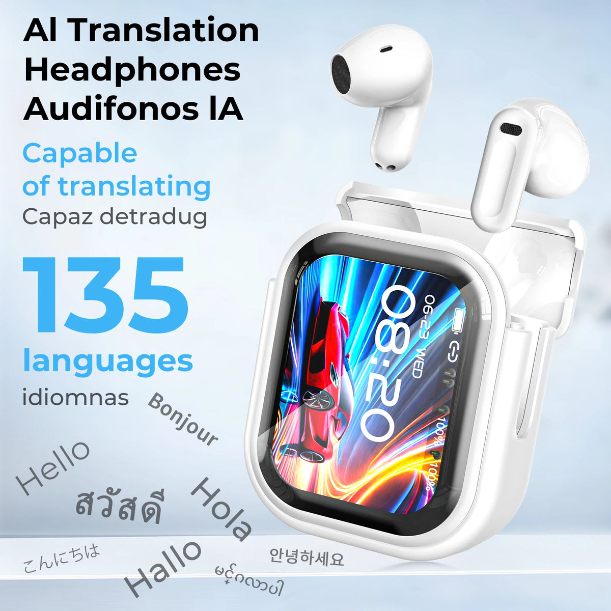 LinguaLink™ Earbuds 🌍🎧 — Smart Translation & Wireless Audio