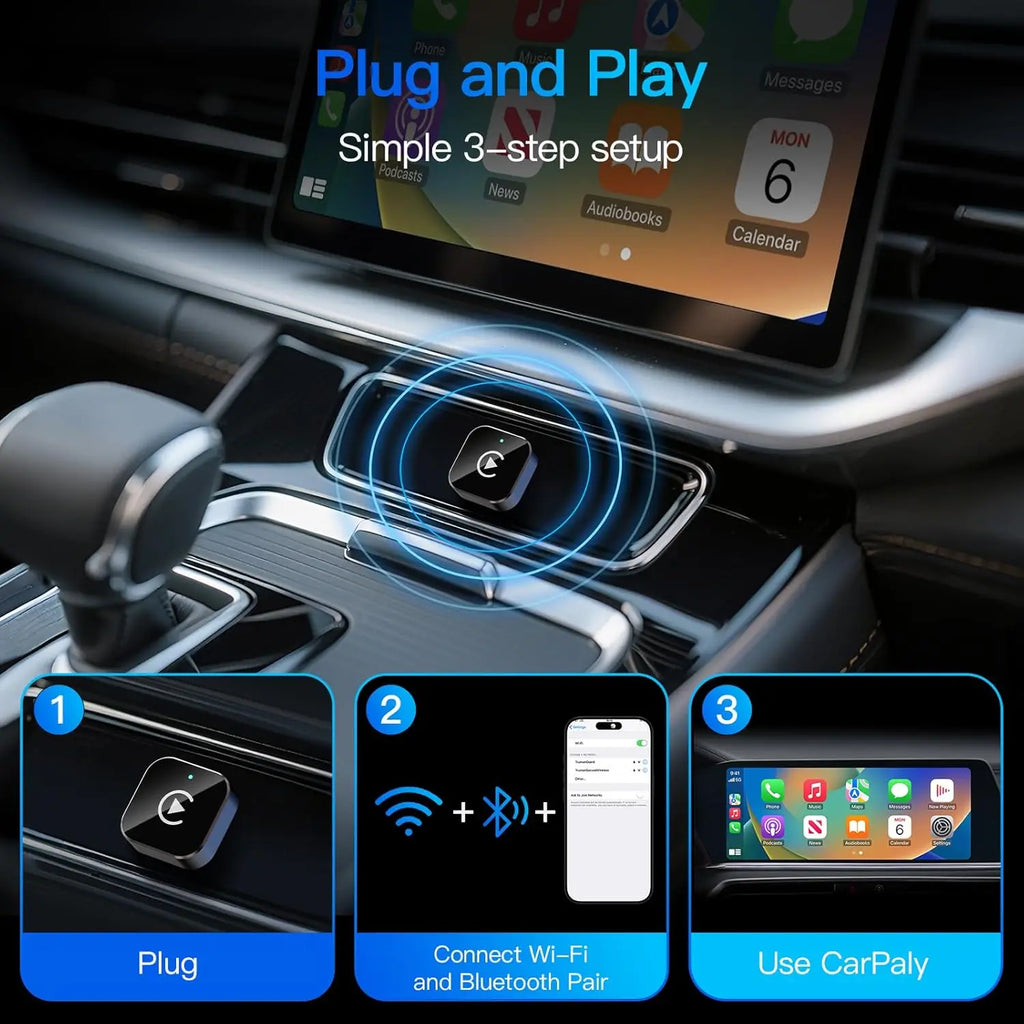 Wireless CarPlay/Android Auto Adapter for iPhone and Android – Mazda with Wired CarPlay