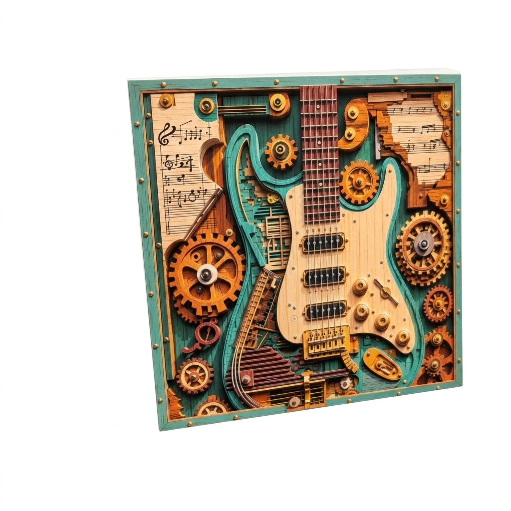 GearTune™ 🎸 Steampunk Guitar Puzzle