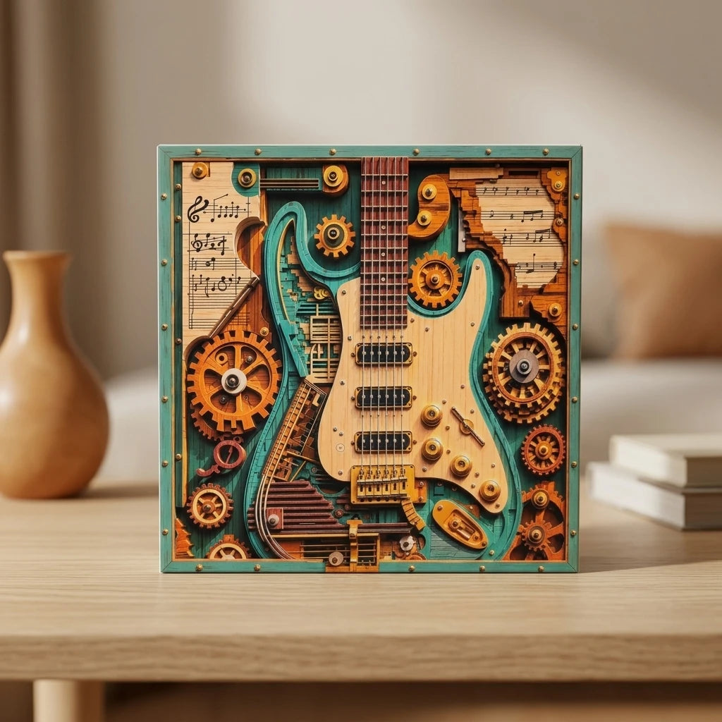 GearTune™ 🎸 Steampunk Guitar Puzzle