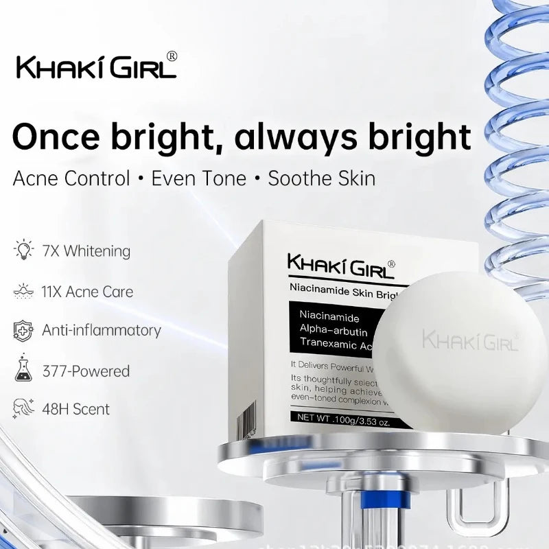 BrightBloom™ Soap ✨🧼 — Niacinamide & Alpha-Arbutin Glow