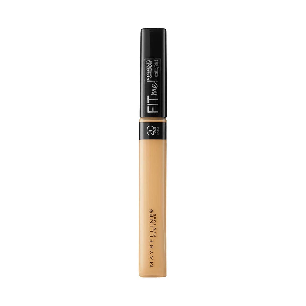 Maybelline Fit Me concealer tube labeled 020 Sand on a white background.