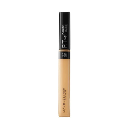 Maybelline Fit Me concealer tube labeled 020 Sand on a white background.